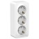 Triple SE BLANCA, 16 A, 250 V, invoice, with salary, curtains, ip20, white, Blnra011311