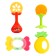 A set of rattles with a teether for teeth “Fruitics. Orange ", 4 pcs