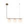 Suspension lamp 3x60W E27, size 60x15x96 cm