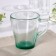 Glass jam glass, 250 ml, green color