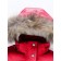 Winter park for a girl, height 116 cm, red color