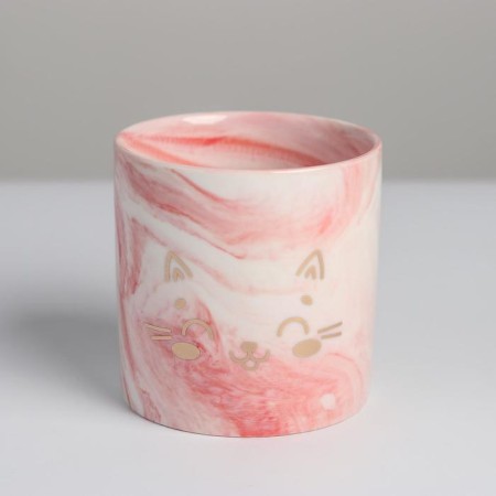 Ceramic glass with embossing, "kitten", 10 x 10 cm-3