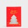 Gift package with the "Christmas tree" window 30 x 22 x 14 cm, red