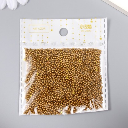 Glass glass 12/0 "gold" 15 g mix-2