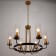 Chandelier 1757/6 E14 40W black and gold 67x67x47 cm Bayerlux