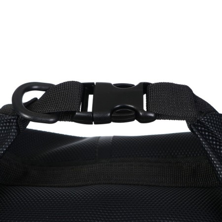 Yugana Germushka, PVC, waterproof 15 liters, reinforced, one belt, black-6
