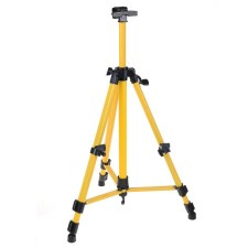 The telescopic easel, tripod, metal, yellow, size 51 - 153 cm