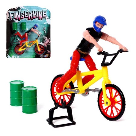 Finger bike with a figure, mix