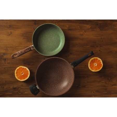 Frown of Wok Brownie, D = 28 cm, removable handle, anti -stick coating, induction-8