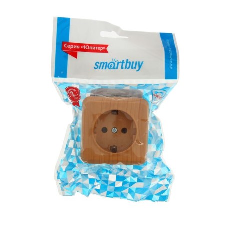 Smartbuy "Jupiter" socket, 16 a, single, external, with salary, light tree-2