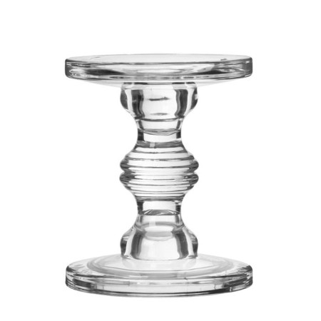 Glass of glass per 1 candle "honesty" transparent 22x11x11 cm-5