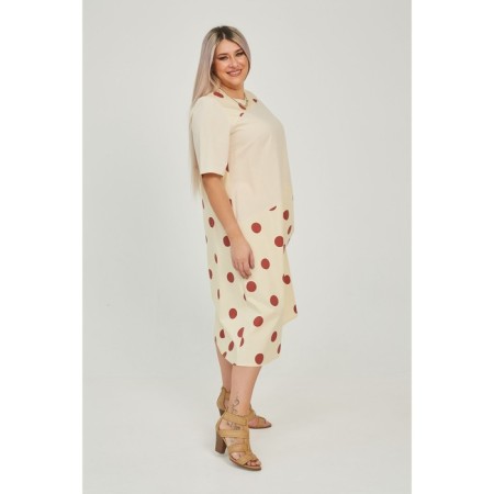 Women's dress, size 58, brown color-3