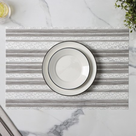 Serving napkin on the table “Mia”, 45 × 30 cm, gray color-1