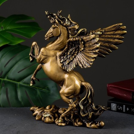 Figure "Pegasus" dark gold, 25x17x28cm-3