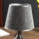 Lamp table ceramics "Vilnius" Gray with silver E14 40W 33x20x20 cm Risalux