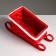 Kashpo "Sani", red, 23 × 13.5 × 10.5/16.5 cm, veneer