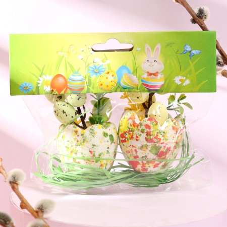 Set for decor Easter "Eggs" 5 × 12 × 10 cm-3