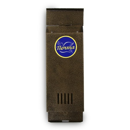 Mail box without a lock (with a loop), vertical, "narrow", bronze-6