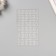 Stick plastic rhinestones "Drops" silver 15x9 cm