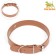 A collar of artificial leather with a wool for engraving 52 x 2.5 cm, Osh 35-45 cm, brown