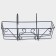 Flower stand balcony shares "Renaissance" 45.5 × 20 × 12 cm, black color