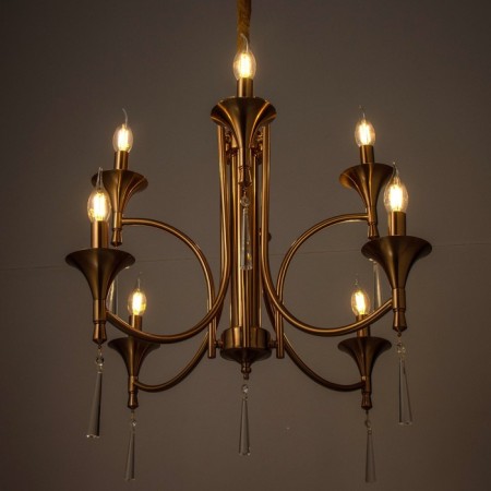 Trong chandelier 8x40W E14 brass 72x72x63 cm Bayerlux-3