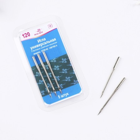 Needles for household sewing machines, universal, No. 120, 5 pcs-1