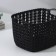 Storage basket with handles "Weaving", plastic, 12 × 8.5 × 8 cm, color mix