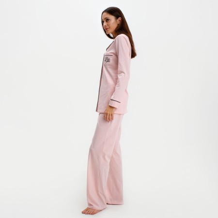 Female pajamas (shirt and trousers) Kaftan Shine p. 40-42, pink-1