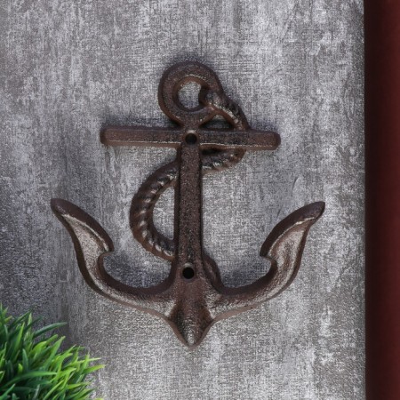 Decorative metal hook "Anchor" 13.5x12x3.5 cm