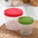 A set of round containers with twisting lids, 2 pcs: 500 ml, 1 l, color mix