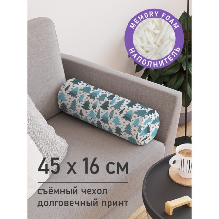 Pillow Golk "Winter in the forest, decorative, size 16x45 cm