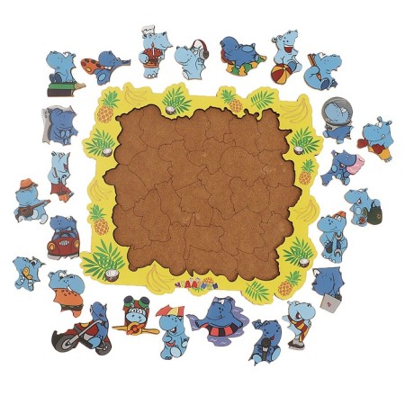 Puzzle-headed "Funny Hippo"-3