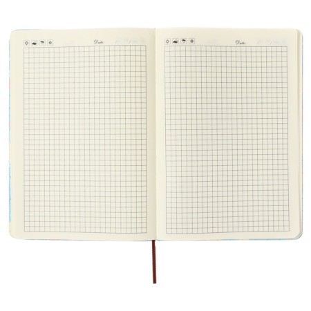 Notepad 80 sheets in a cage (14.5 x 21 cm) Mazari "Pastel Heart", on an elastic band, 70g/m2, 4 MIX colors-3