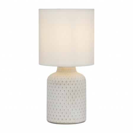 RIVOLI Sabrina 1he14, 40 watts ceramics white with a lampshade