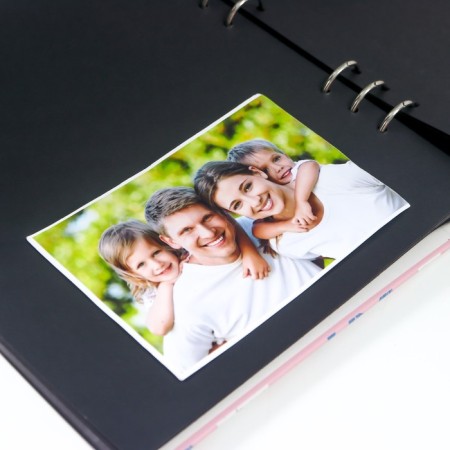 Photo album on rings 30 sheets "Cacti on Pink" 27.5x25x4.5 cm-3