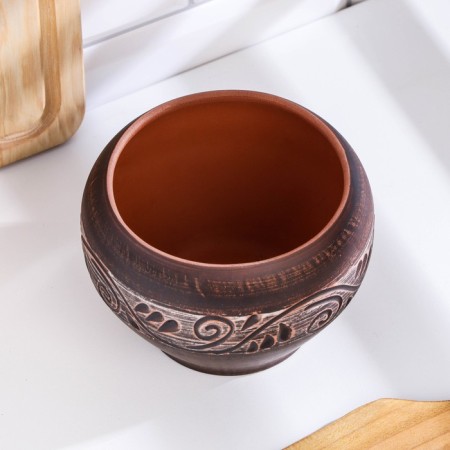 Angob pot for hot Angob, 13x13x13 cm-2