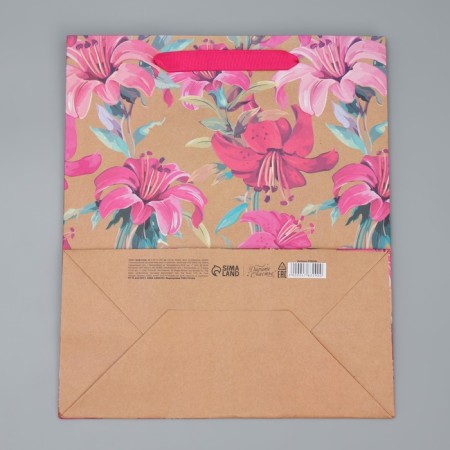 Package Gift Crafts Vertical, Packaging, Flowers, Ml 23 x 27 x 11.5 cm-5
