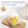 Makeup sponge, set - 4 pcs, increase when getting wet, yellow color