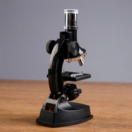 Microscope, increase in an increase in 900x, 600x, 300x, 100x, with backlight, set for research-4