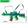 M16 automatic, pixel, with a laser, operates from batteries, tse mix