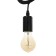Bayerlux lamp "Figure 8" E27 40W black 35x20 cm