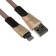 Lightning cable - usb, 2.4 a, braid fabric, flat, 1 meter, brown