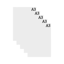 Set of watermanships of drawing A3, 160 g/m², 5 sheets