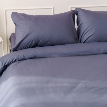Ideason 1.5P SCHOOKS set (under 145x215cm, naval 50x70cm 2pcs) Poplin 130g/m, HL100%-1