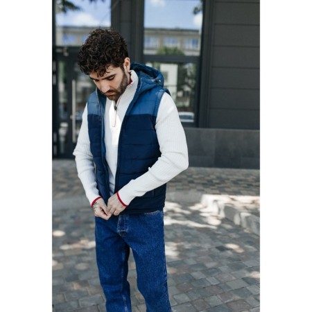 Male ise vest, size 48, blue color, blue-3