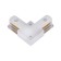 Connector for the Volpe, Q122, G21, L-shaped, single-phase, white