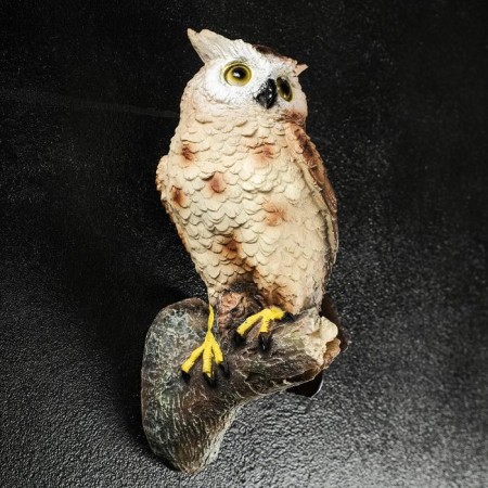Suspending decor "Eagle owl" 11.5x11.5x24.5cm-1