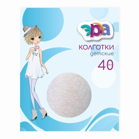 Колготки детские ЭРА Виола 40 den, цвет белый, 8-10 лет-2