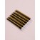 Set of candles for the cake "Stars", 12 pcs, gold and black